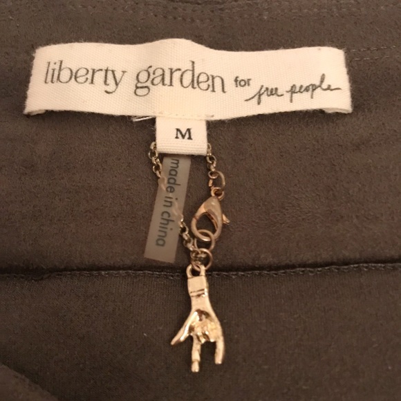 Free People Vegan Suede Patchwork Mini Skirt - Picture 5 of 5